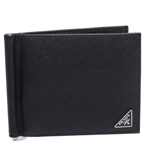 prada wallet with money clip.